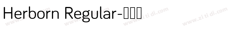 Herborn Regular字体转换